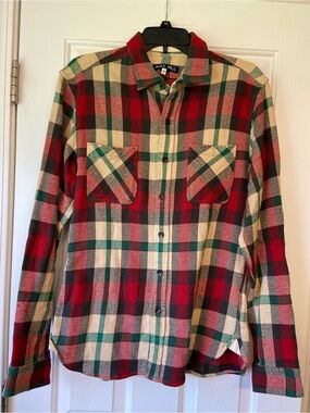 Mens Alex Mill Plaid Chore Button Up Shirt Sz Medium
